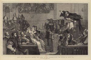 John Knox che predica davanti ai Signori della Congregazione, il 10 giugno 1559